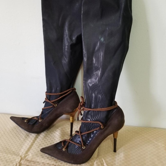 Casadei Shoes - CASADEI HIGH HEEL STRETCH BROWN BOOTS SZ 10 NEW